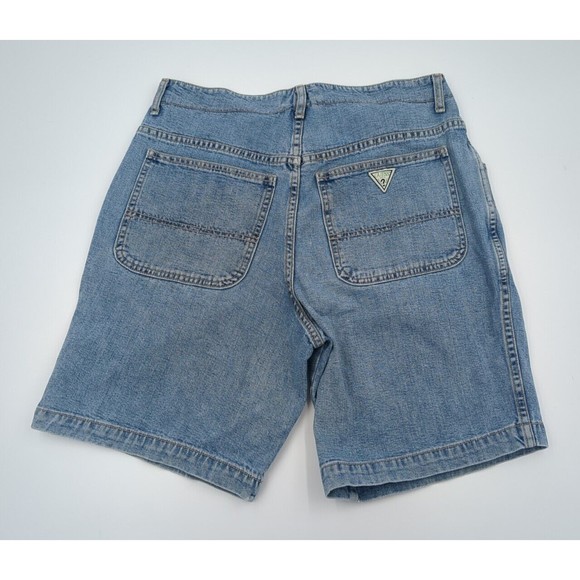 Vintage 90s Guess Jeans Shorts Made in USA Women size 32 High Waisted Mom 1990s - Picture 2 of 11
